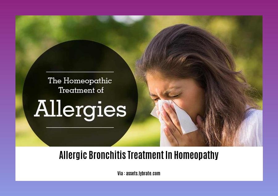 allergic bronchitis treatment in homeopathy