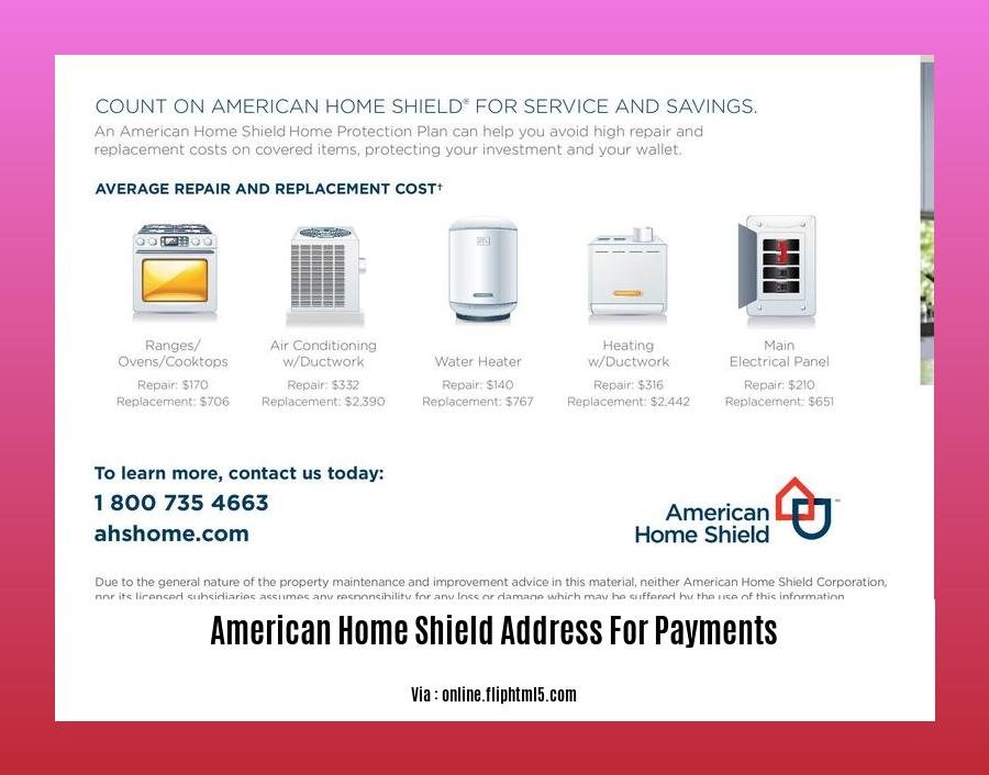 american home shield address for payments