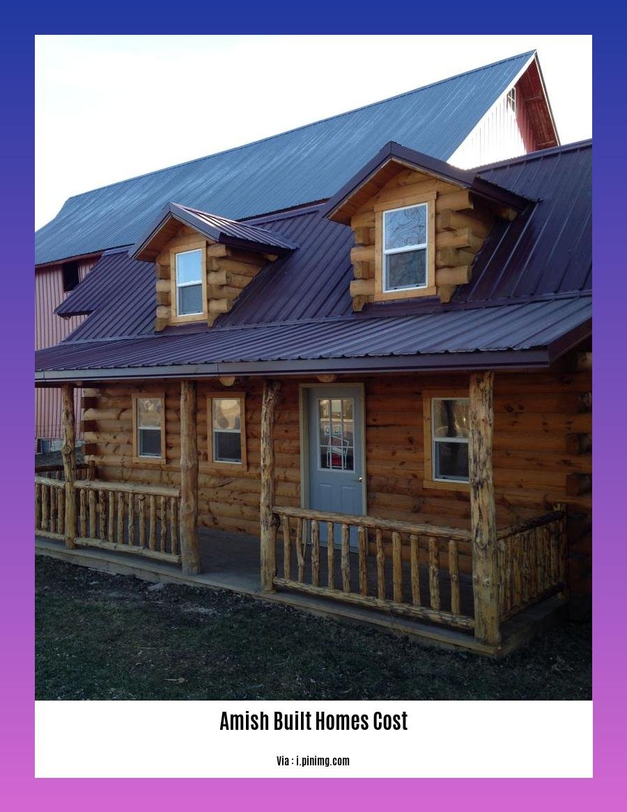 amish built homes cost