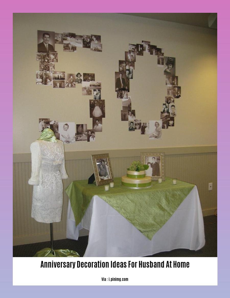 anniversary decoration ideas for husband at home