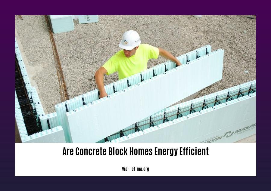 are concrete block homes energy efficient