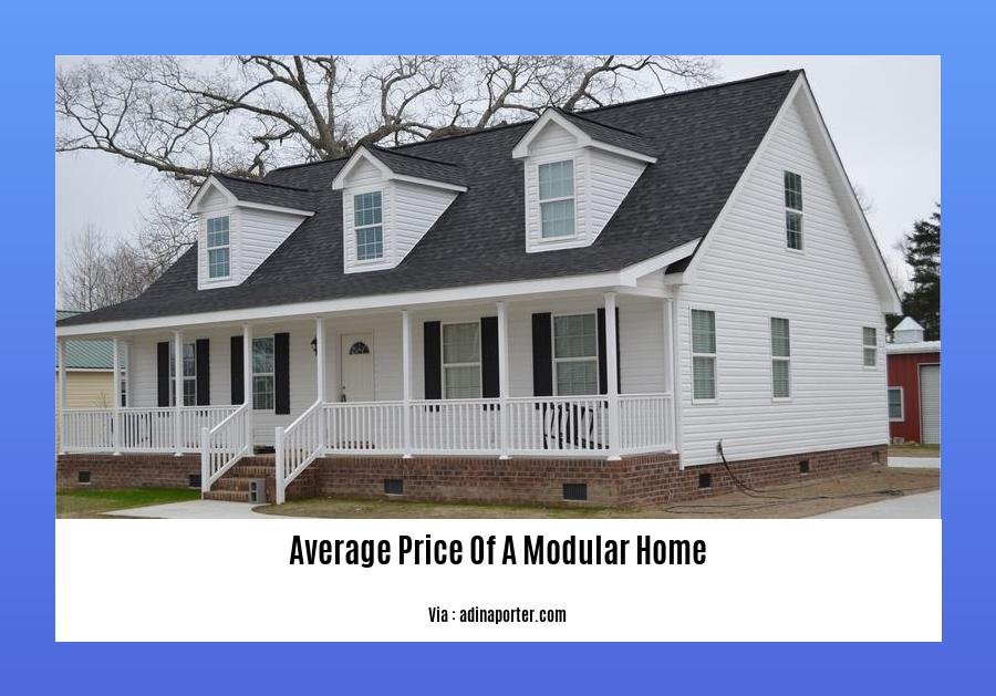 average price of a modular home