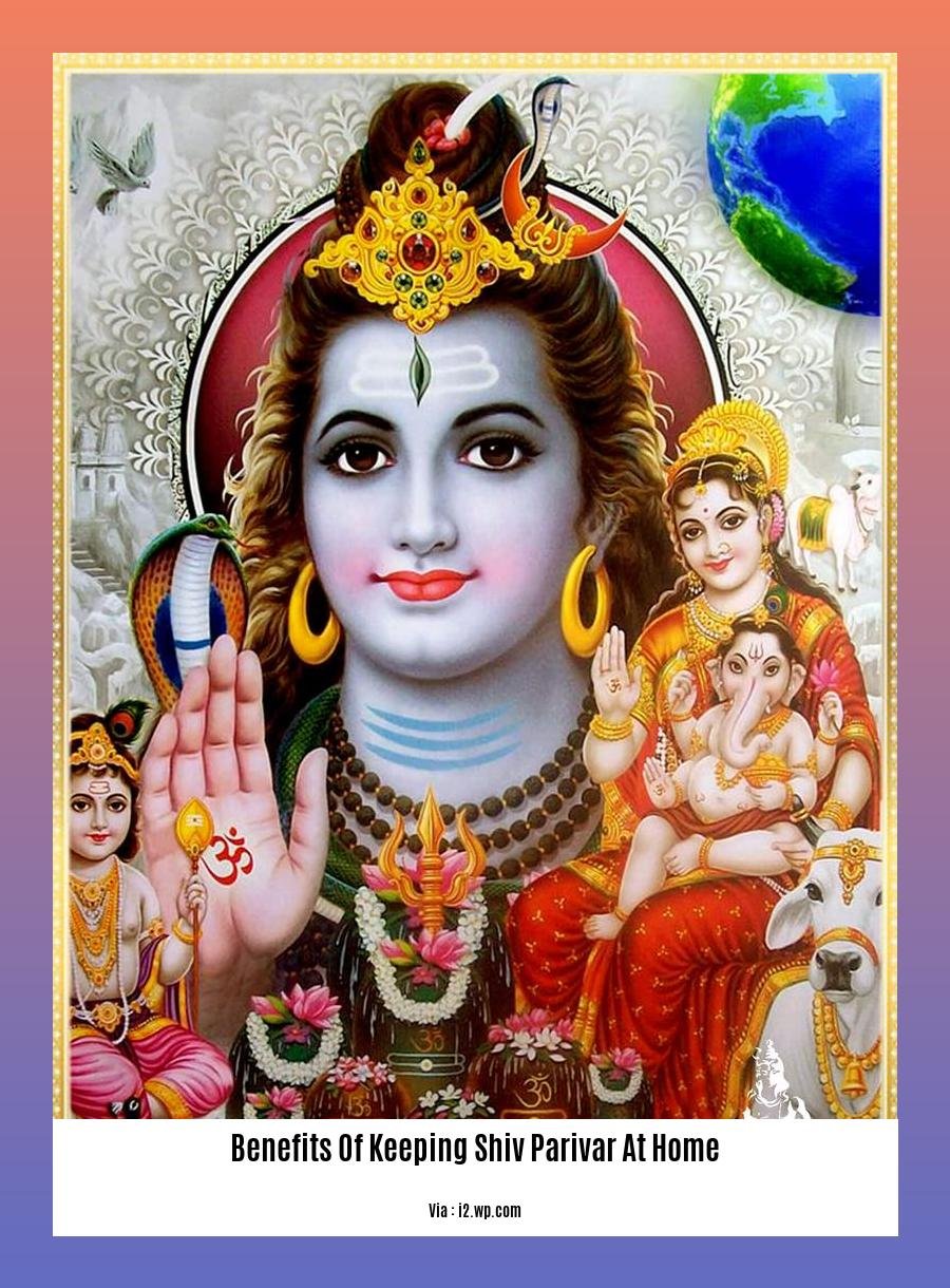 benefits of keeping shiv parivar at home