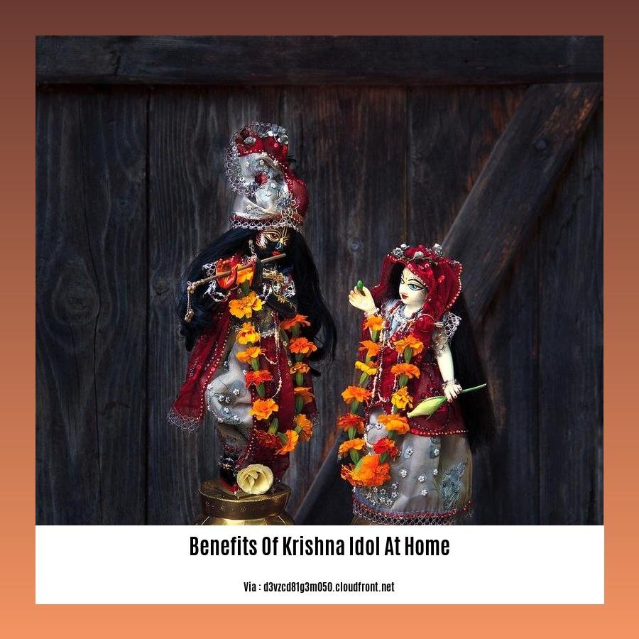 benefits of krishna idol at home