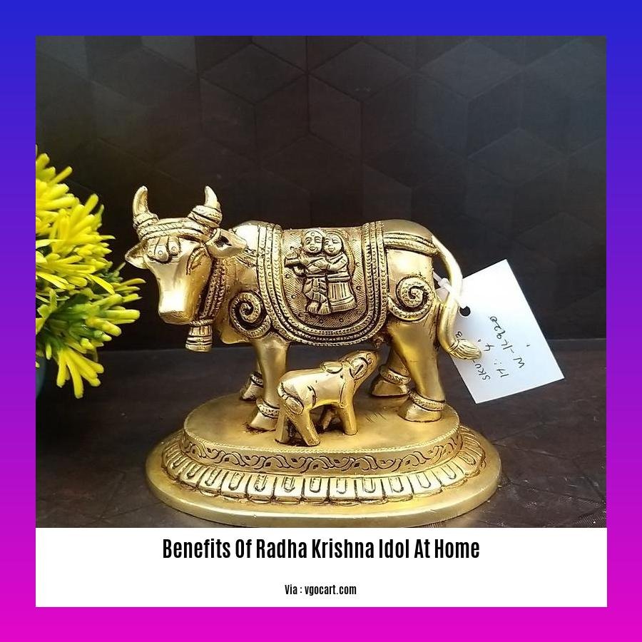 benefits of radha krishna idol at home