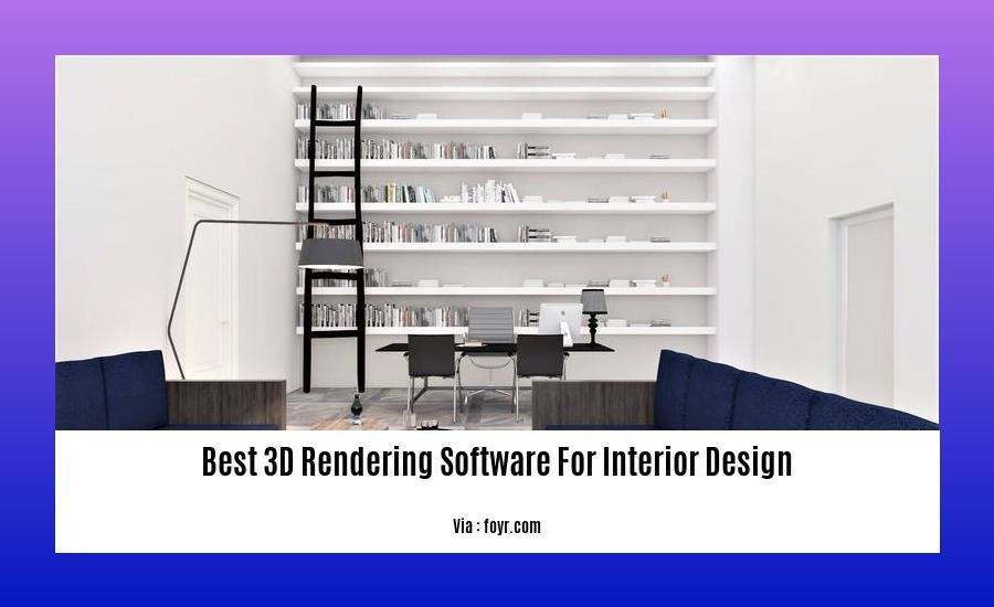 best 3d rendering software for interior design