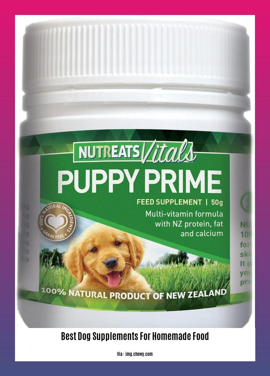 best dog supplements for homemade food