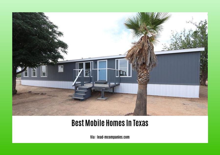 best mobile homes in texas