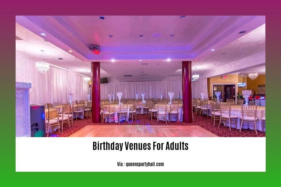birthday venues for adults
