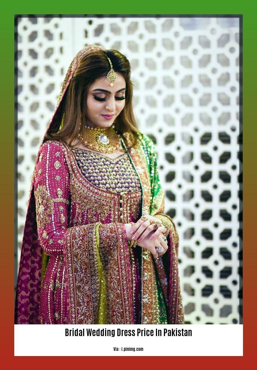 bridal wedding dress price in pakistan