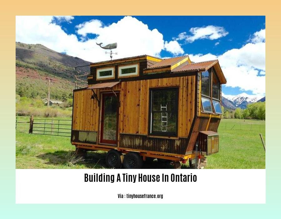 building a tiny house in ontario