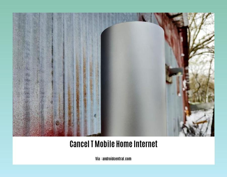 cancel t mobile home internet