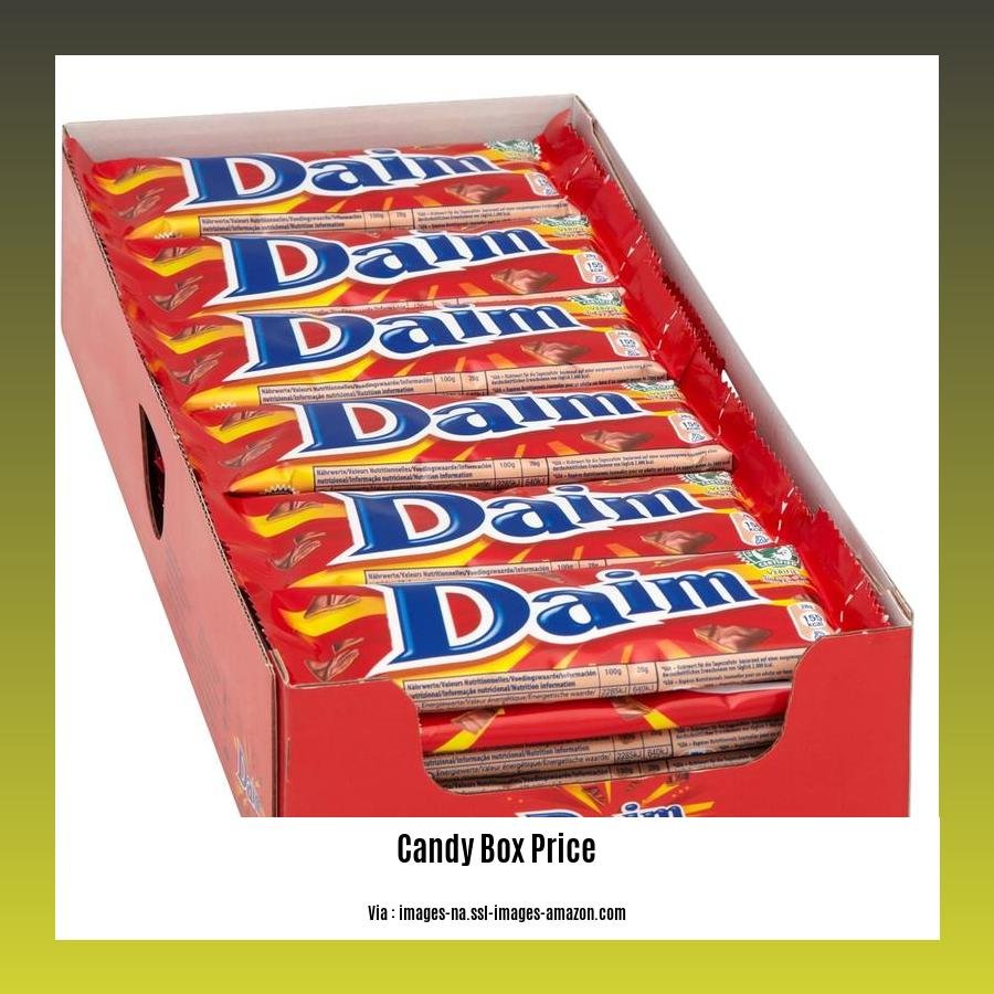 candy box price