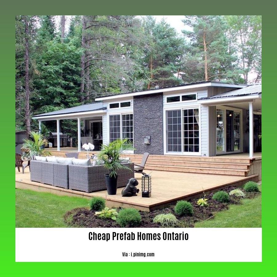 cheap prefab homes ontario