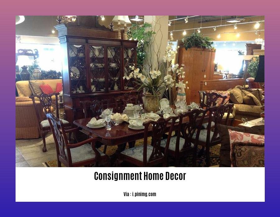 consignment home decor