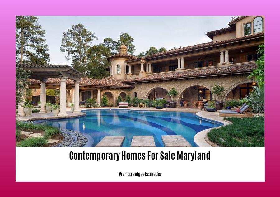 contemporary homes for sale maryland