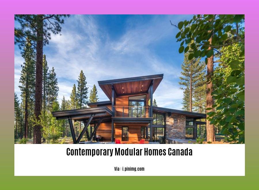 contemporary modular homes canada