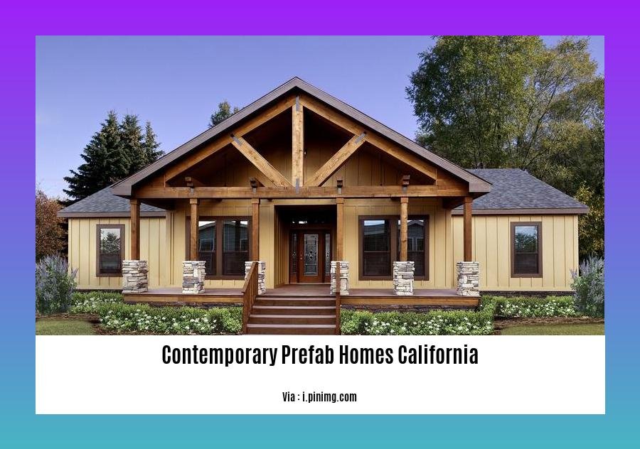 contemporary prefab homes california