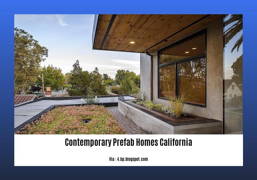 contemporary prefab homes california