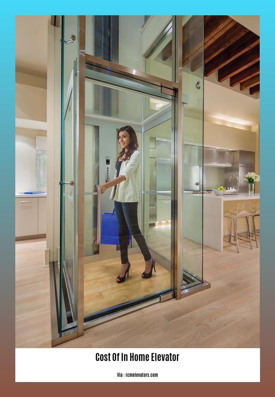 cost of in home elevator