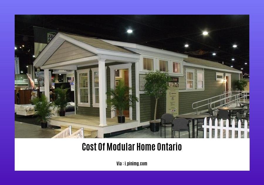 cost of modular home ontario