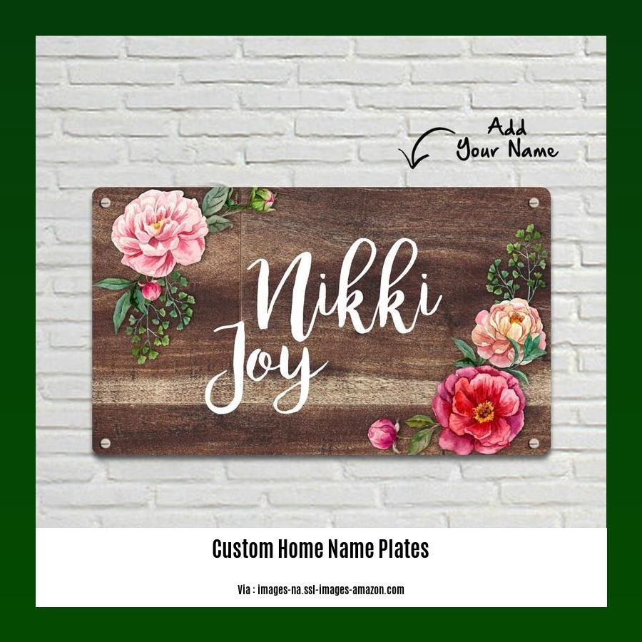 custom home name plates