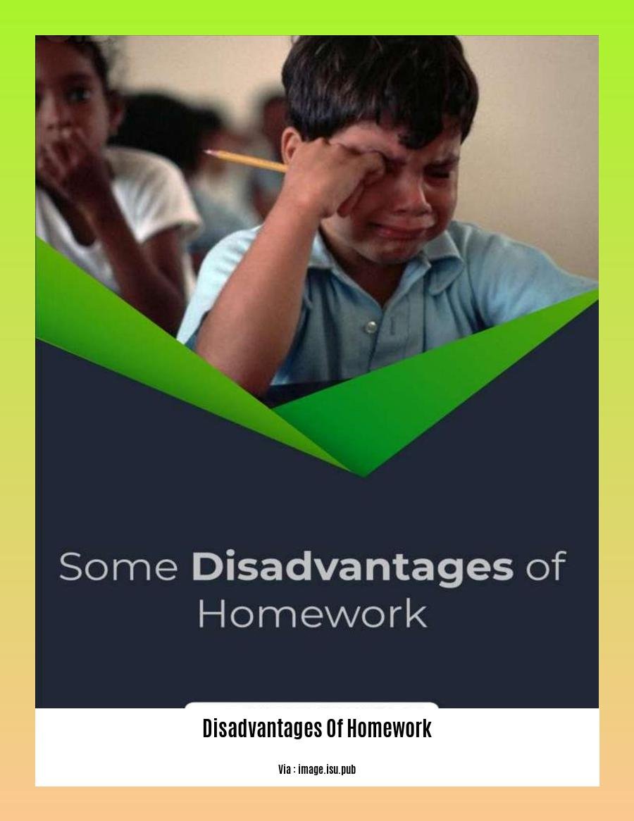 disadvantages of homework