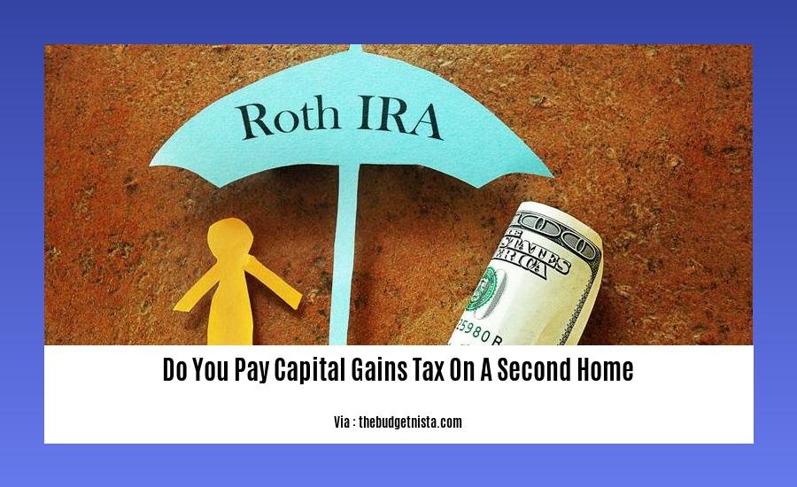 do you pay capital gains tax on a second home