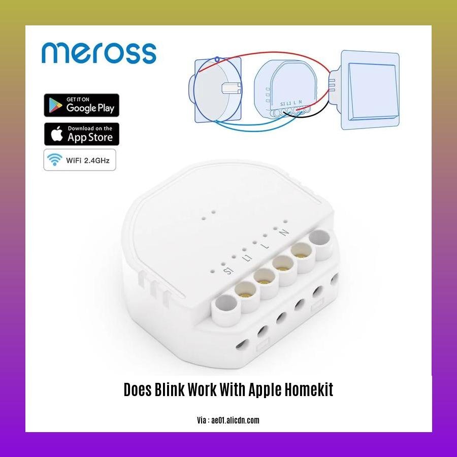 does blink work with apple homekit