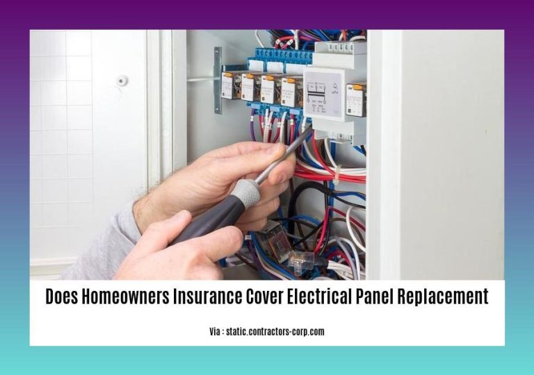 Does Homeowners Insurance Cover Electrical Panel Replacement A