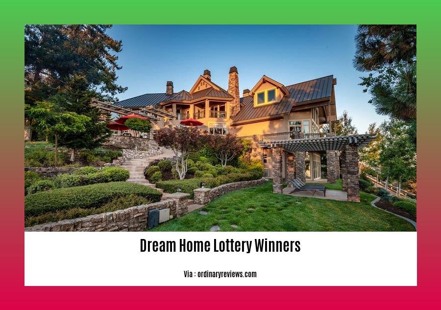 dream home lottery winners
