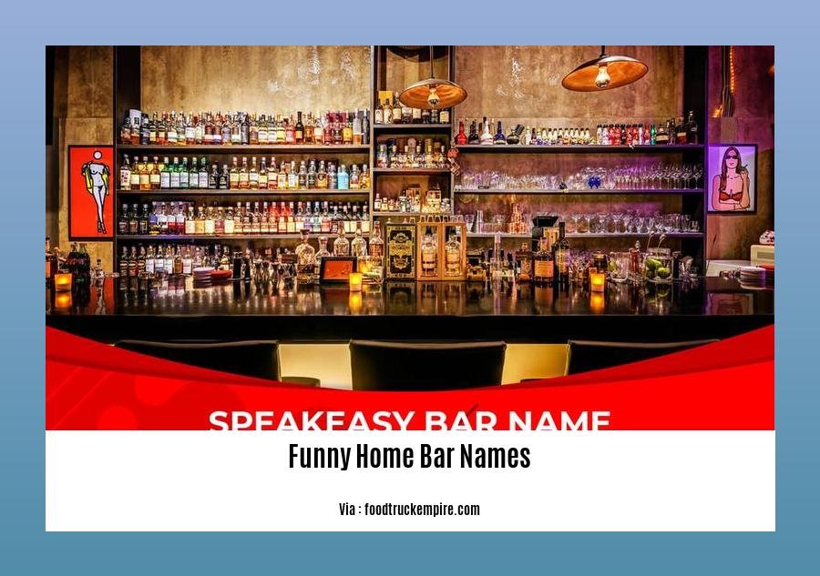 funny home bar names