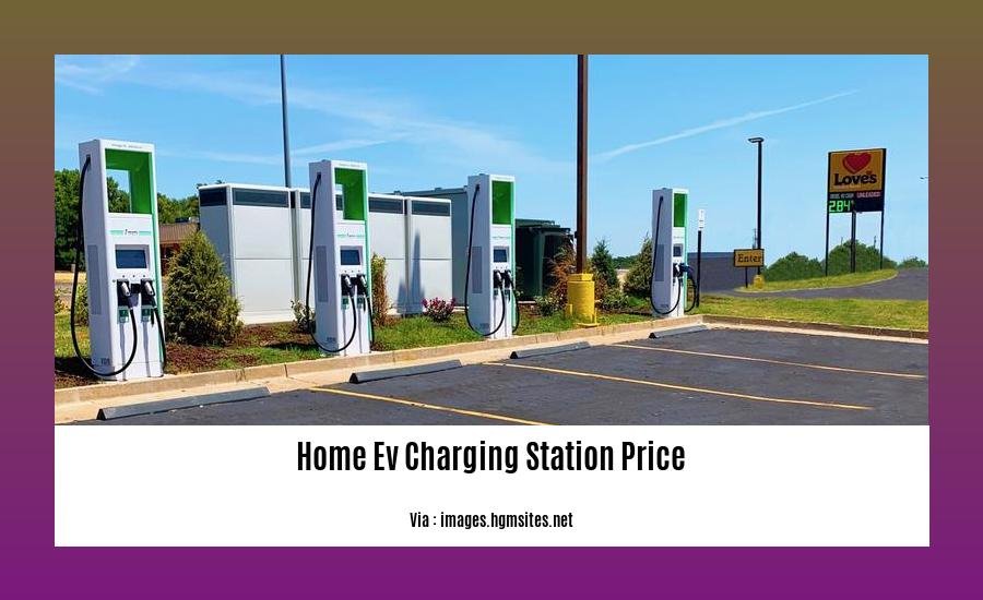 home EV charging station price