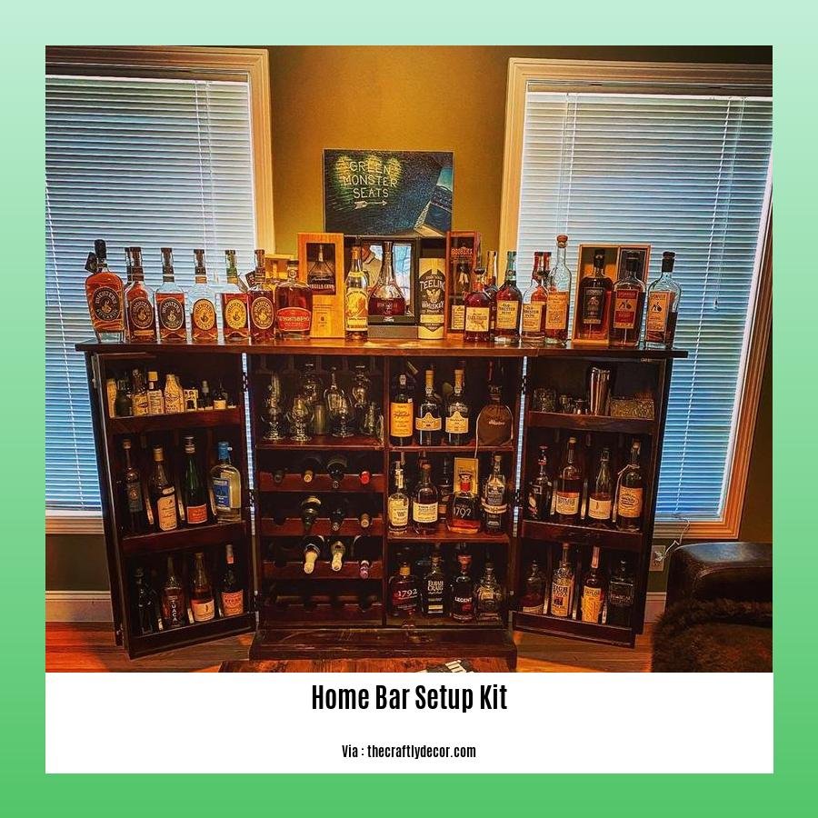 home bar setup kit