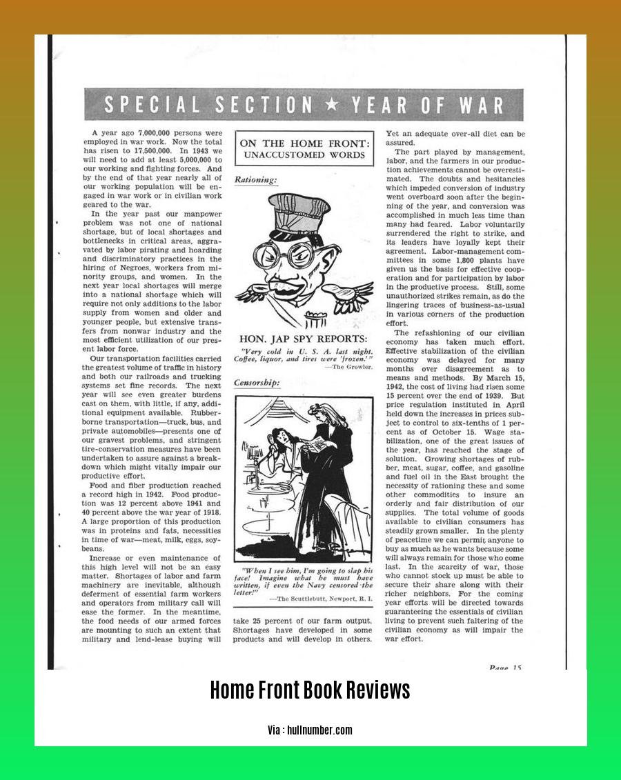 home front book reviews
