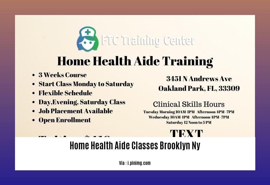 home health aide classes Brooklyn NY