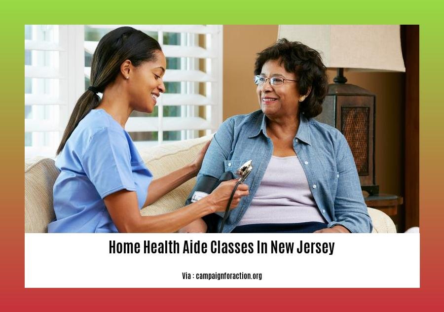 home health aide classes in New Jersey