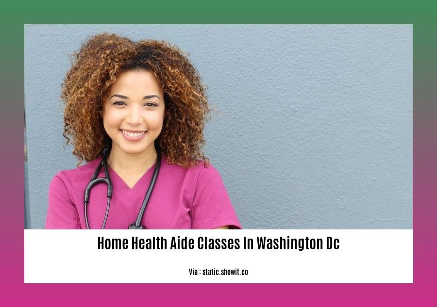 home health aide classes in Washington DC