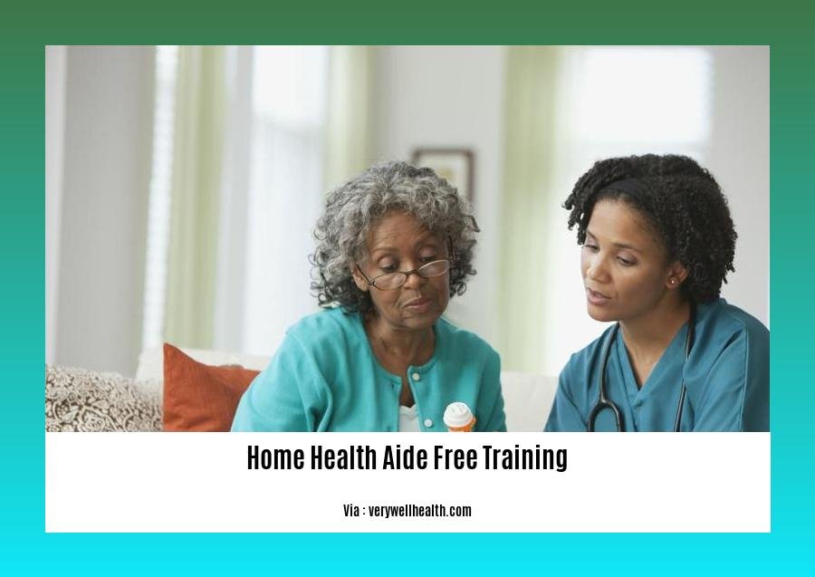 home health aide free training