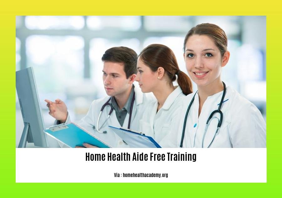 home health aide free training