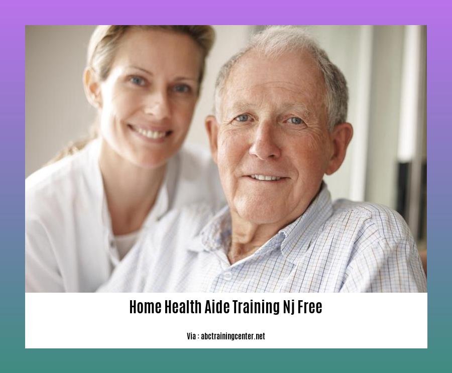 home health aide training NJ free