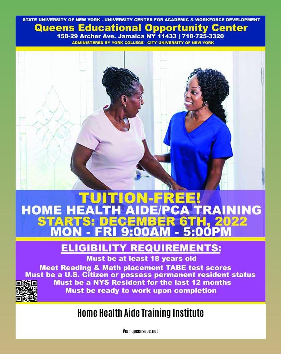home health aide training institute