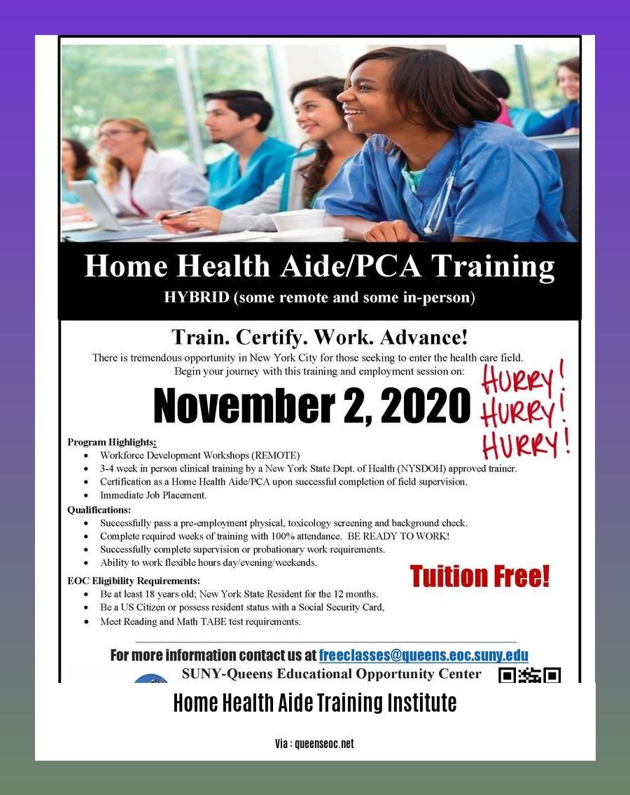 home health aide training institute