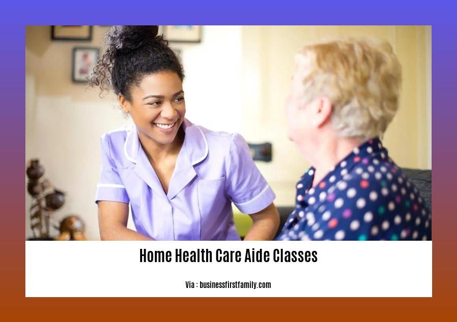 home health care aide classes