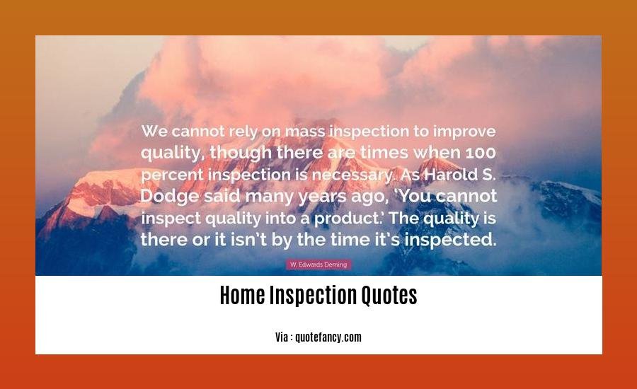 home inspection quotes