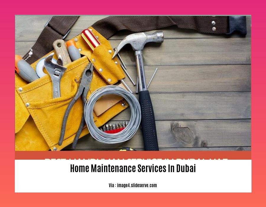 home maintenance services in dubai