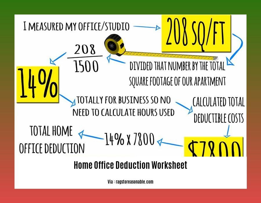 home office deduction worksheet