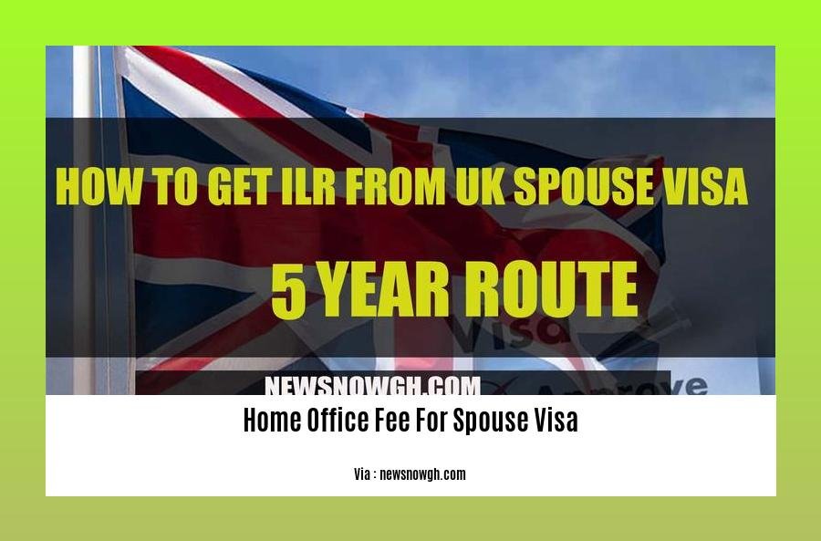home office fee for spouse visa