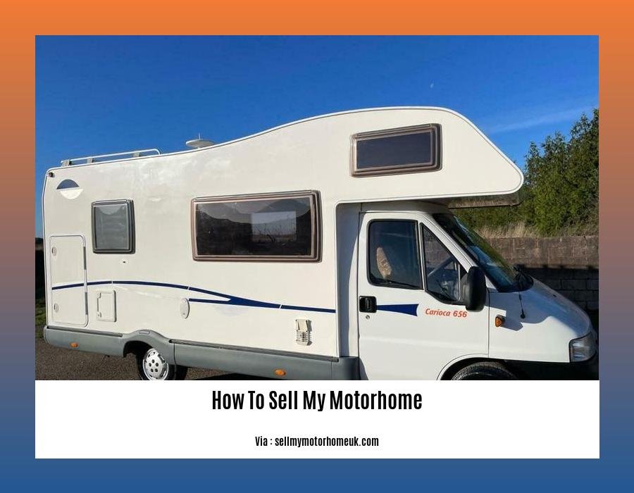 how to sell my motorhome
