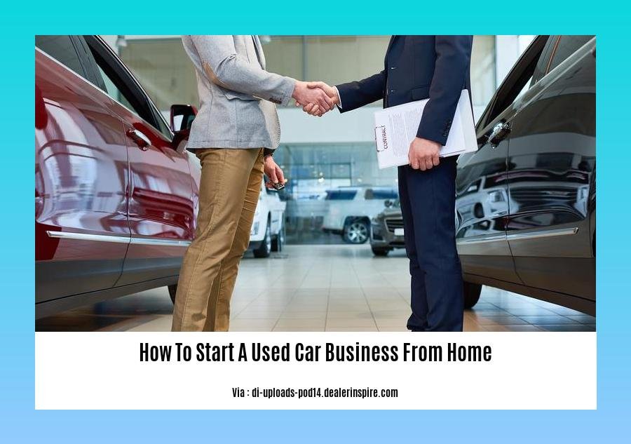 how to start a used car business from home